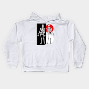 Standing skeletons Kids Hoodie